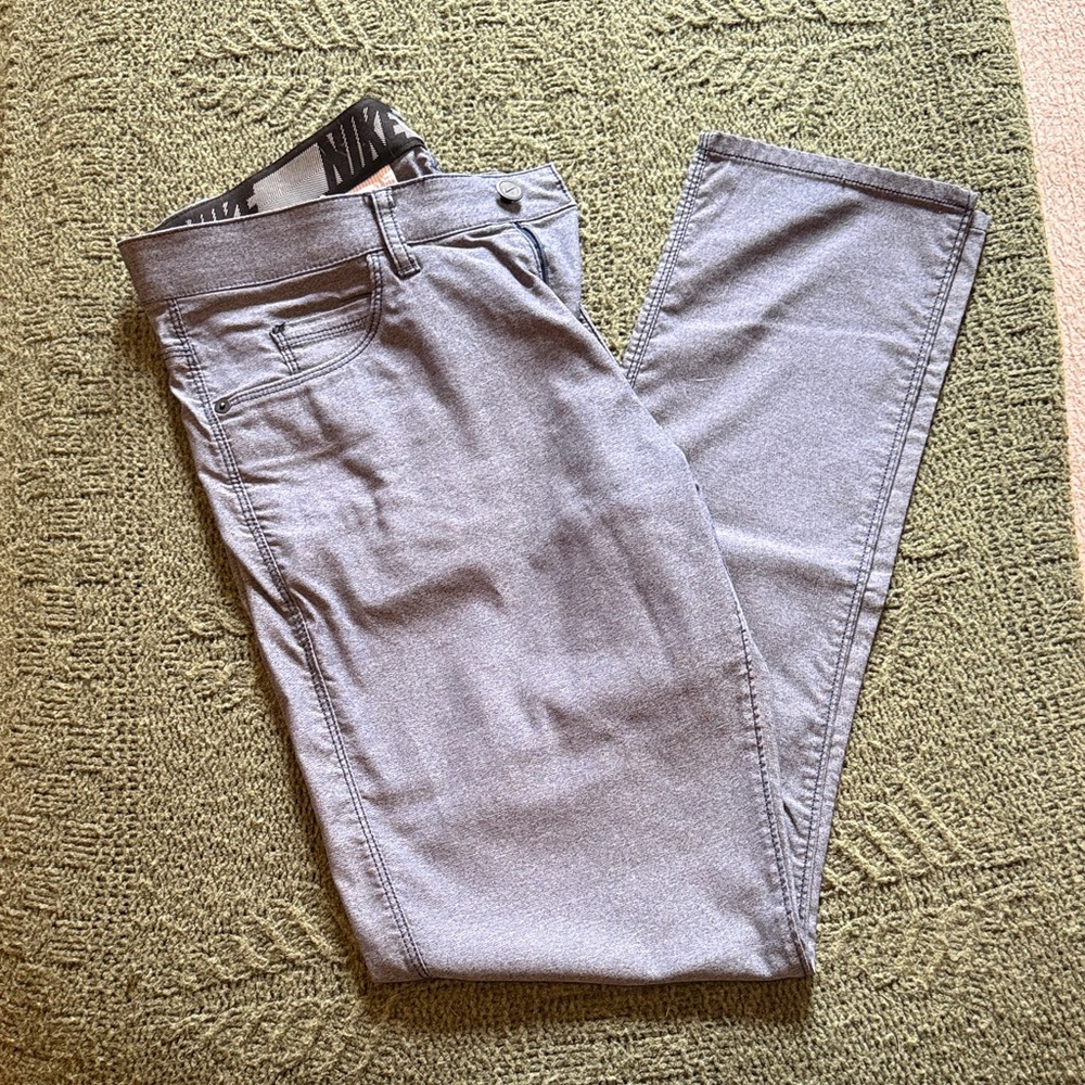 Nike Light Blue/Gray Slim Fit Golf Pants